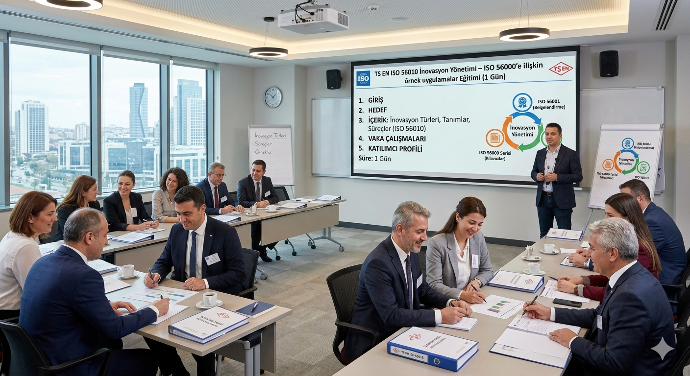 TS EN ISO 56010 İnovasyon Yönetimi-ISO 56000’e ilişkin örnek uygulamalar Eğitimi (1 Gün)